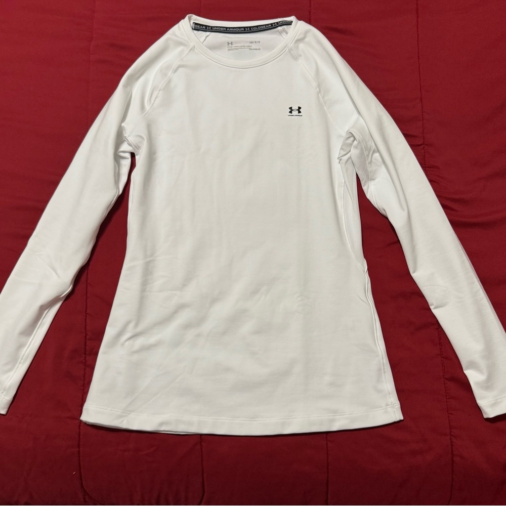 Men’s Under Armour White Longsleeve Coldgear